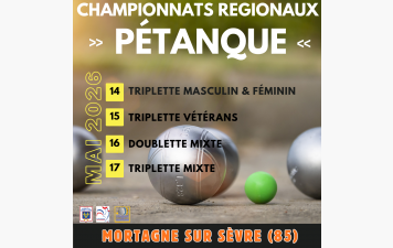 Championnats régionaux du 14 au 17 Mai 2026
